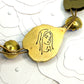 Tribute to Frida Kahlo "La Casa Azul' Brass & Glass Statement Necklace with Pierced Images on Reverse
