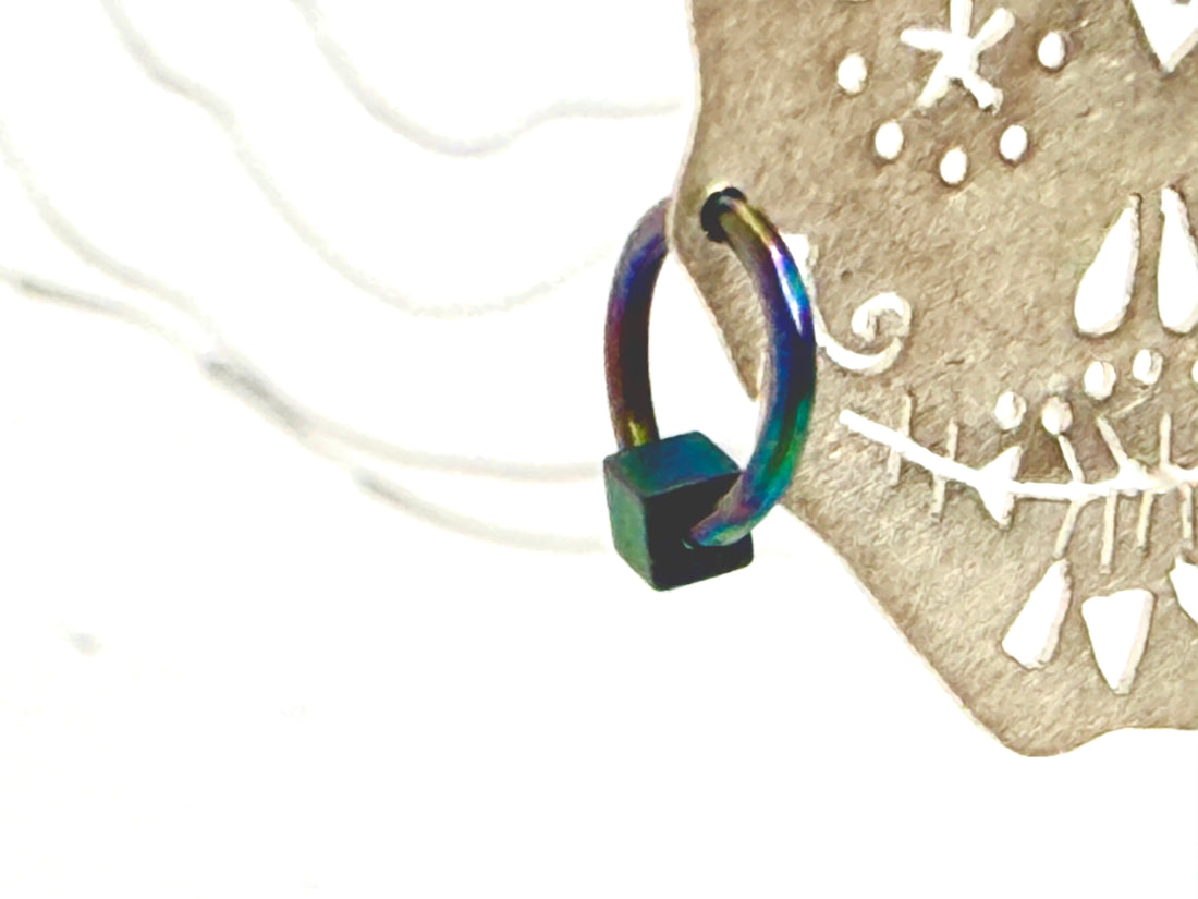 Tribute to Frida Kahlo "The Faces of Life and Death" Sterling Silver Earrings