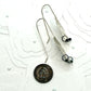 Tribute to Frida Kahlo "The Faces of Life and Death" Sterling Silver Earrings