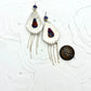 Tribute to Frida Kahlo Colorful Kingman Turquoise Sterling Silver Earrings