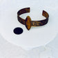 Tribute to Women of Craft African Tiger Eye and Bronze Cuff