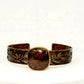Tribute to Women of Craft Native Copper Stone & Bronze Cuff