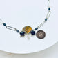 Tribute to RBG "My Body My Choice" Bumblebee Jasper, Hematite, Sterling Uterus Necklace