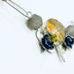 Tribute to RBG "My Body My Choice" Bumblebee Jasper, Glass Bead, & Silver Uterus Necklace
