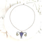 Tribute to RBG "My Body My Choice" Purple Hyacinth Jasper, Steel, Silver Uterus Necklace