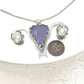 Tribute to RBG "My Body My Choice" Purple Hyacinth Jasper, Steel, Silver Uterus Necklace