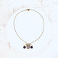 Tribute to RBG "My Body My Choice" Petrified Palm Wood & Chocolate Pearl Uterus Necklace