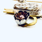 Tribute to RBG "My Body My Choice" Petrified Palm Wood & Chocolate Pearl Uterus Necklace