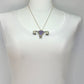 Tribute to RBG "My Body My Choice" Purple Hyacinth Jasper, Steel, Silver Uterus Necklace