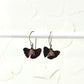 Resilience of the Ginkgo Hand Engraved Copper & Red Glass Bead Earrings