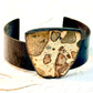 Resilience of the Ginkgo African Map Jasper and Brass Cuff