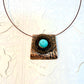 Tribute to Women of Craft Copper, Turquoise & Vintage Button Necklace