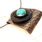Tribute to Women of Craft Copper, Turquoise & Vintage Button Necklace