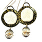 Nature Collection Sea Biscuit, Seashell, & Brass Earrings