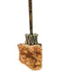 The Nature Collection Peach Zeolite (Stilbite) Druzy , CZ, & Sterling Silver Earrings