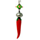 Tribute to Women of Craft Sterling Silver Rabbit, Lampwork Bead & Glass Carrot Earrings