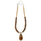 The Nature Collection Yowah Opal, Tanzanite & Wood Bead Necklace