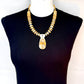 The Nature Collection Yowah Opal, Tanzanite & Wood Bead Necklace
