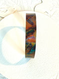 Tribute to Women of Craft Flame Patina Copper Cuff