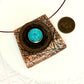 Tribute to Women of Craft Copper, Turquoise & Vintage Button Necklace