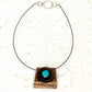 Tribute to Women of Craft Copper, Turquoise & Vintage Button Necklace