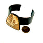 Resilience of the Ginkgo African Map Jasper and Brass Cuff